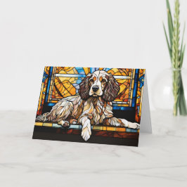 Tarjeta Cocker Spaniel Seted Glas