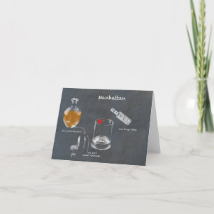Tarjeta Cocktail de Manhattan
