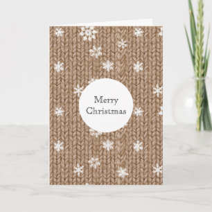 Tarjeta Cocoa Cream Copos de Nieve Navidad