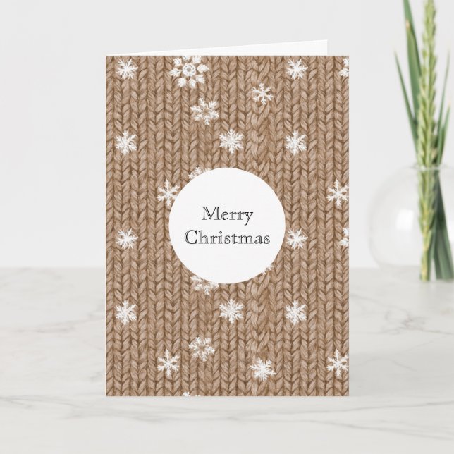 Tarjeta Cocoa Cream Copos de Nieve Navidad (Anverso)