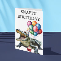 Cocodrilo divertido de Snappy Birday