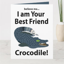 Tarjeta Cocodrilo Lagarto Crocodrilo Divertido