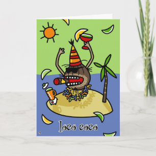 Tarjeta Cocos del loco
