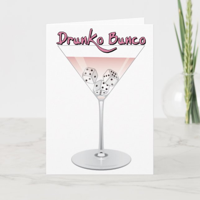 Tarjeta Cóctel Bunco Martini (Anverso)