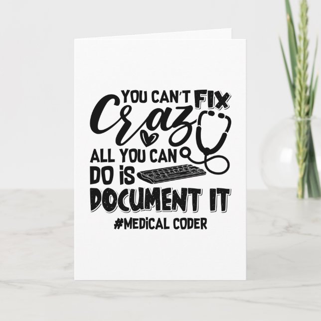 Tarjeta Codificación de ICD Código médico no se puede arre (Anverso)