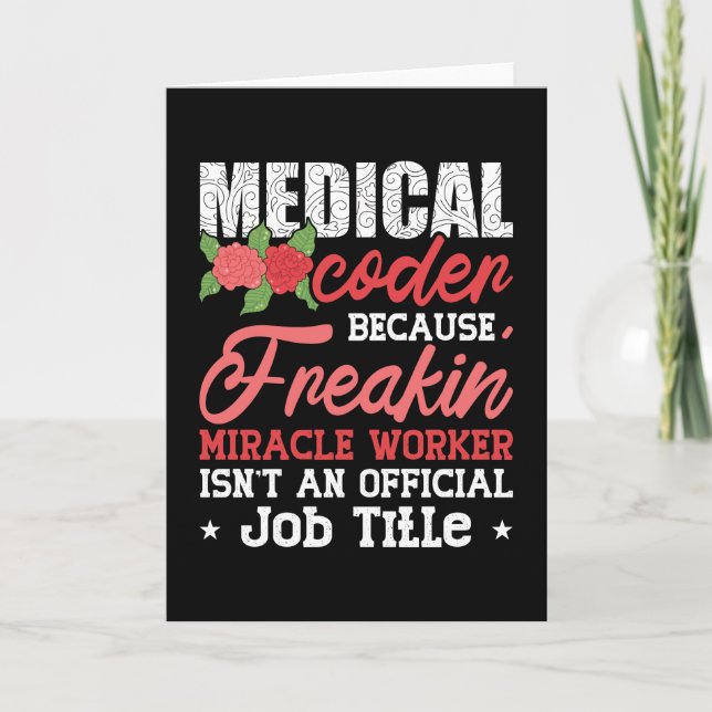 Tarjeta Codificador médico debido a la codificación ICD de (Anverso)