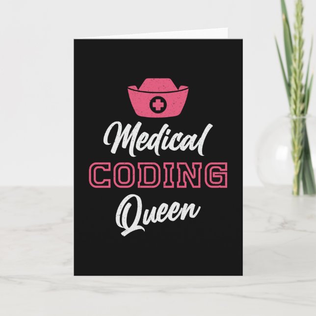 Tarjeta Codificador médico Queen Coding Codificador de pro (Anverso)