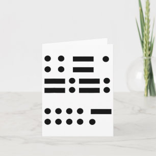 Tarjeta Código Morse Anti Trump 45 feminista resiste traic