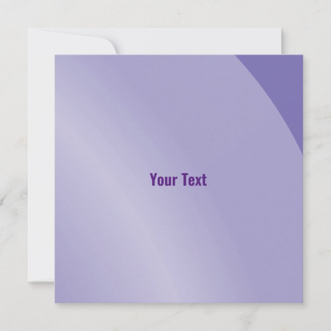 Tarjeta Código Qr moderado de Lilac moderno sombreado (Anverso)