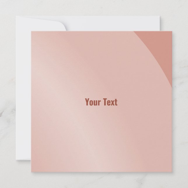 Tarjeta Código Qr moderado y sombreado moderno de salmón (Anverso)