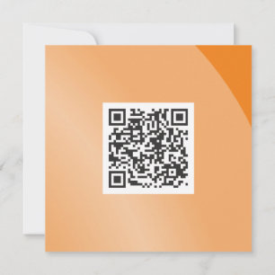 Tarjeta Código Qr monocromo moderno con sombra moderado Na
