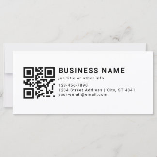 Tarjeta Código QR Promocional Empresarial