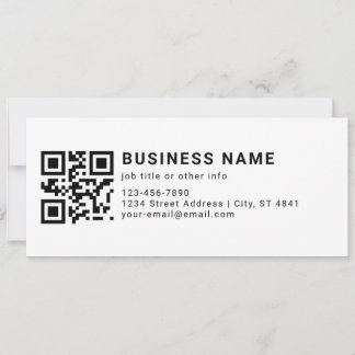 Tarjeta Código QR Promocional Empresarial