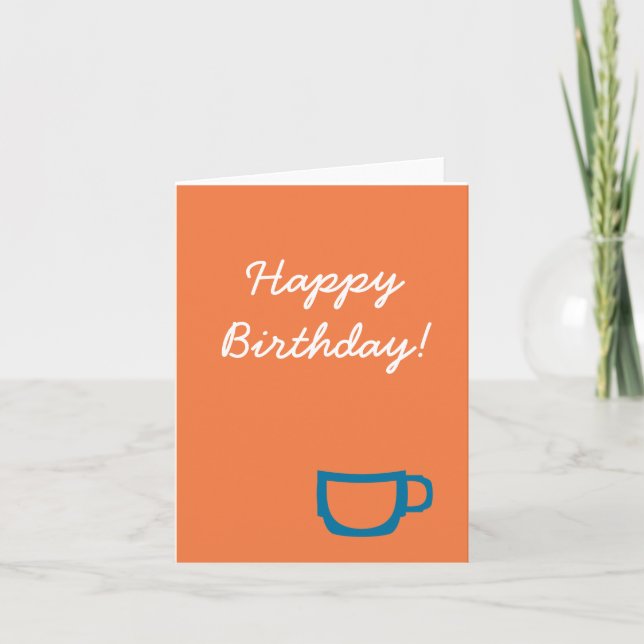 Tarjeta Coffee Birthday Card (Anverso)