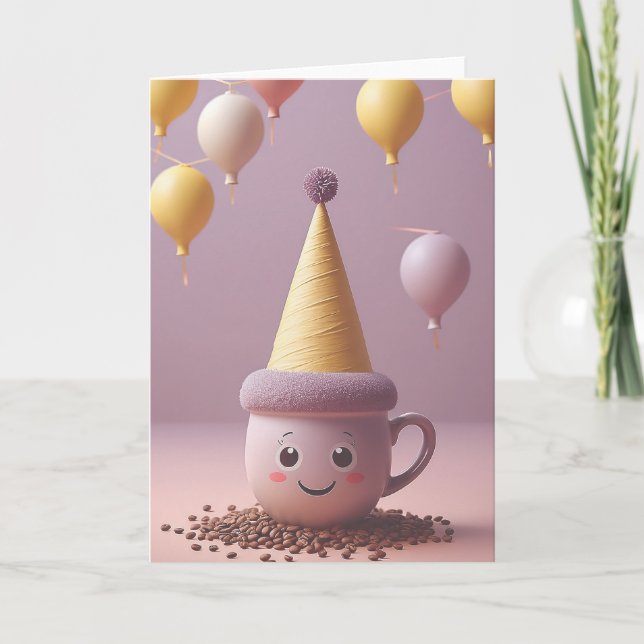 Tarjeta Coffee Break Birthday (Anverso)