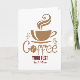 Tarjeta Coffee Lover Design – Minimal Coffee Cup Graphic