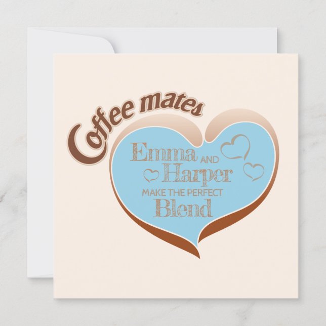 Tarjeta Coffee mates (Anverso)