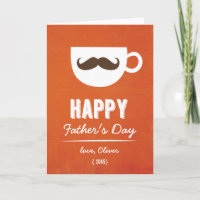 Coffee Mustache | Día del Padre Naranja Linen