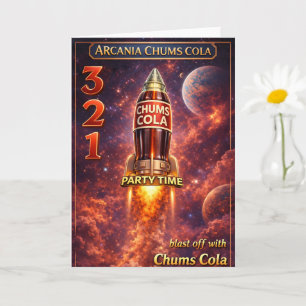 Tarjeta cohete de cola de chum de Arcadia lanzamiento cump