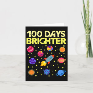 Tarjeta Cohetes de 100 días más brillantes del centésimo d