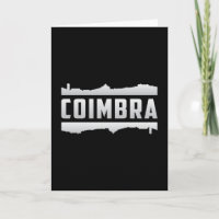 Coimbra Portugal Ciudad Silueta Urbana Regalo Dive