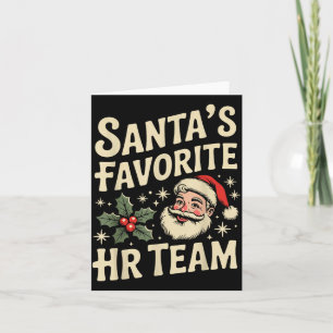 Tarjeta Coincidencia de recursos humanos vintage Hr Navida