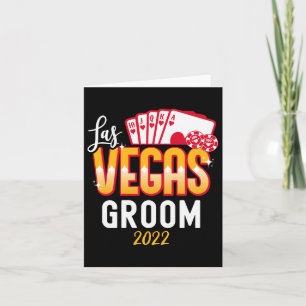 Tarjeta Coincidiendo Con Las Vegas Boda Bride Y Groom Vega