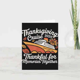 Tarjeta Coincidir con la familia de cruceros de otoño en e