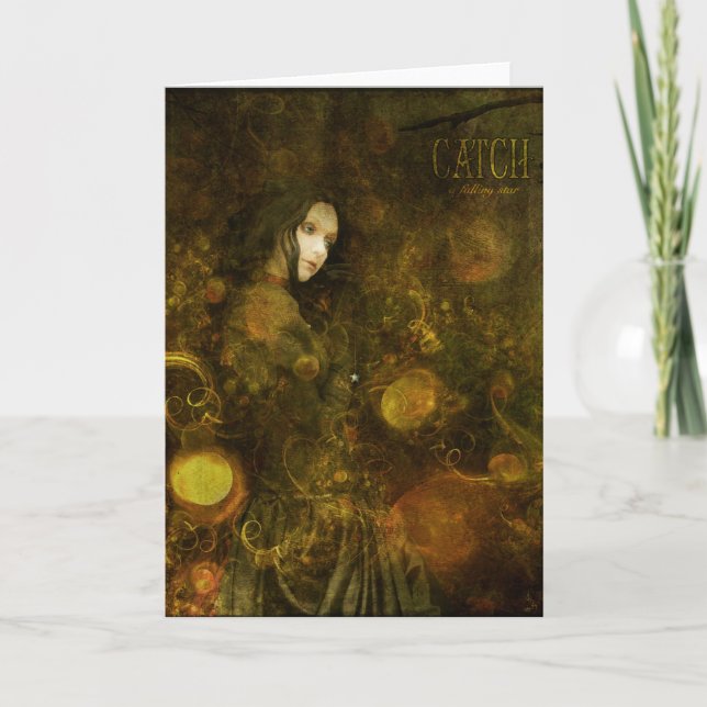 Tarjeta coja una estrella el caer (Anverso)