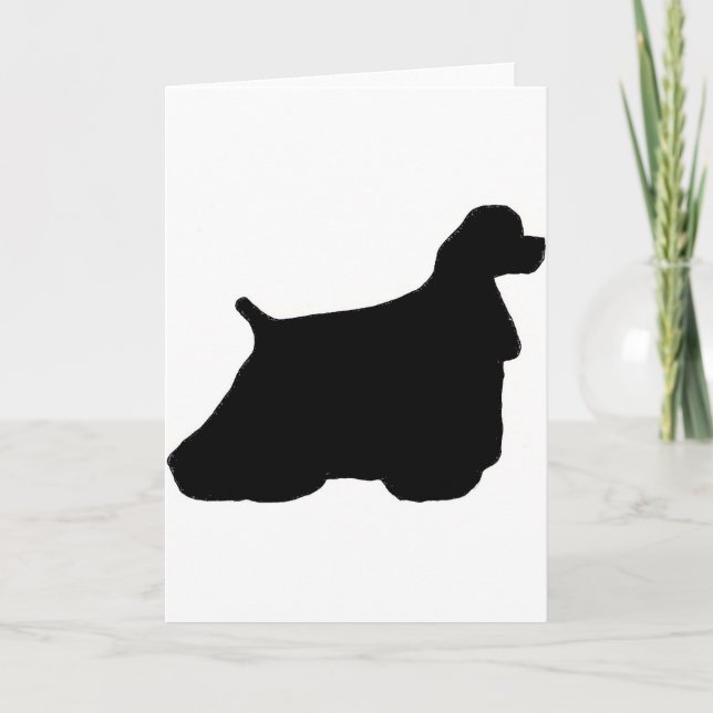 Tarjeta coker spaniel (Anverso)