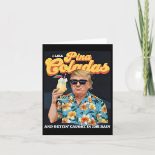 Tarjeta Coladas Donald Trump vacaciones de verano playa ha