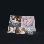 Tarjeta Colage de Fotos Familiares Multi Foto Te Extraño<br><div class="desc">Envía una tarjeta especial para hacerles saber que estás pensando en ellos con este collage de fotos familiares. Personaliza con el nombre de tu familia y múltiples fotos. Envía un mensaje de amor y consideración. Un hermoso recuerdo para las reuniones familiares. Envíalo para las fiestas, envíalo solo porque sí. Mantente...</div>