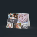 Tarjeta Colage de Fotos Familiares Multi Foto Te Extraño<br><div class="desc">Envíales una tarjeta especial para hacerles saber que están en sus pensamientos con este collage de fotos familiares. Personalice con el nombre de su familia y varias fotos. Envíe un mensaje de amor y consideración. Un hermoso recuerdo para las reuniones familiares. Envíelo para las fiestas, envíelo solo porque sí. Manténgase...</div>