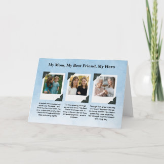 Tarjeta Colage de Fotos Homenaje a Mamá