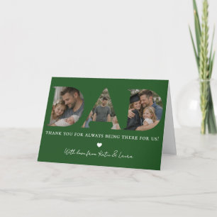 Tarjeta Colage de fotos moderno para papá en el día del pa