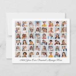 Tarjeta Colaje de 48 fotos Agrega tu propio saludo
