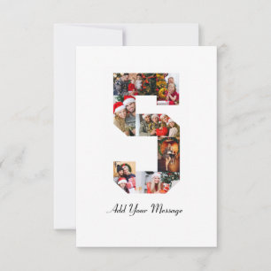 Tarjeta Colaje de fotos en blanco y negro número 5