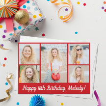 Colaje de Fotos Personalizadas de Cumpleaños Feliz