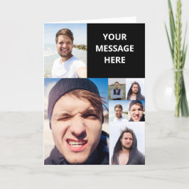 Tarjeta Colaje de Fotos Pon Tu Cara En Una