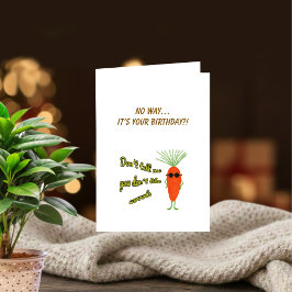 Tarjeta Colección Cumpleaños del Equipo de Zanahoria Genia