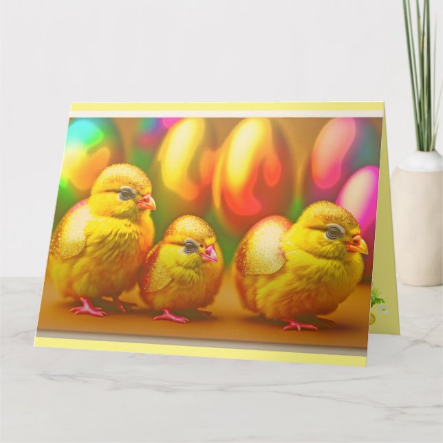 Tarjeta Colección de 3 chichas de Semana Santa dorada (Anverso)