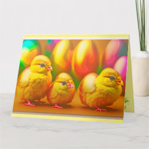 Tarjeta Colección de 3 chichas de Semana Santa dorada
