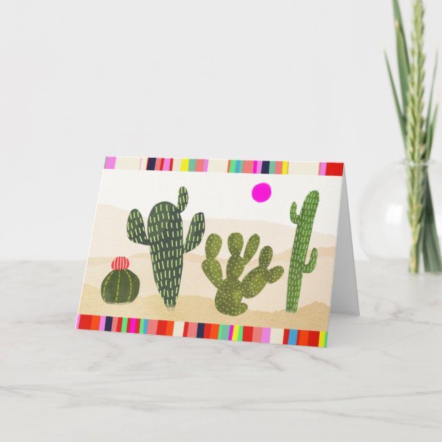 Tarjeta Colección de cactus de Llamarama (Anverso)