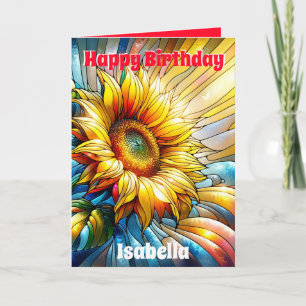 Tarjeta Colección de girasoles elegante y moderna