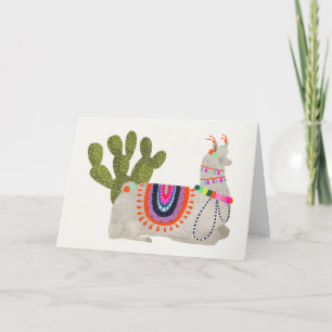 Tarjeta Colección de Llamarama   Llamas sonrientes