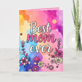 Tarjeta Colección de lujo floral de moda