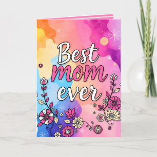 Tarjeta Colección de lujo floral de moda