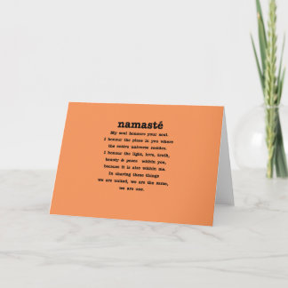 Tarjeta Colección de Namaste