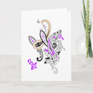 Tarjeta Colección de Paisley Botánico de Lujo
