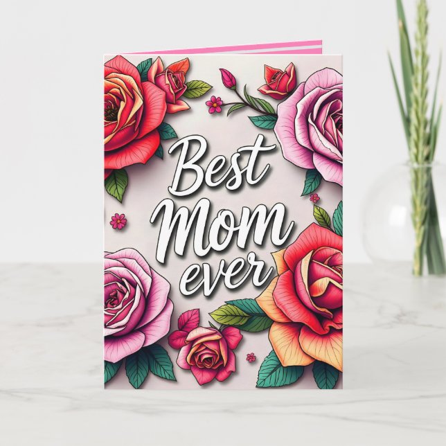 Tarjeta Colección de regalos de lujo con flores modernas (Anverso)